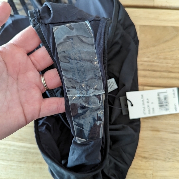 BCCG Maxazria Sheer Stripe Low Back One Piece Swimsuit - Picture 10 of 12